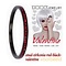 IXXXI JEWELRY RINGEN iXXXi Vulring 0.2 cm Smal Zirkonia Red Black