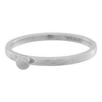 IXXXI JEWELRY RINGEN iXXXi Jewelry Vulring 0.2 cm Staal Shiny 1 Bolletje Zilverkleurig