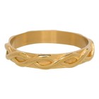 IXXXI JEWELRY RINGEN iXXXi Jewelry Vulring 0.4 cm Staal Shiny Braided Gold