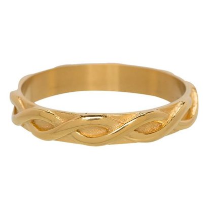 IXXXI JEWELRY RINGEN iXXXi Schmuck Washer 0,4 cm Stahlflex Glänzende Gold