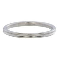 IXXXI JEWELRY RINGEN iXXXi Jewelry Washer 0.2 cm Steel Shiny Silver Narrow Ribbel