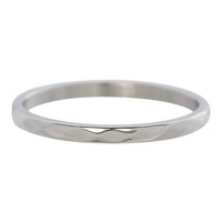 IXXXI JEWELRY RINGEN iXXXi Schmuck Washer 0,2 cm Stahl gehämmert Silber