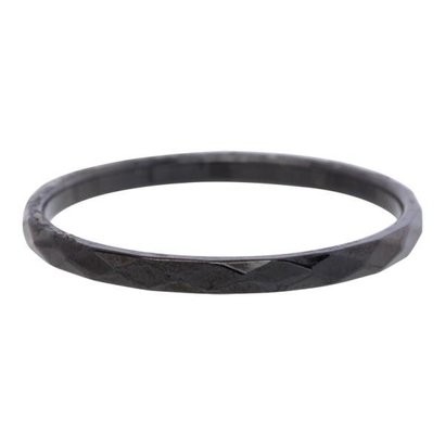 IXXXI JEWELRY RINGEN iXXXi Jewelry Vulring 0.2 cm Staal Hamerslag Black