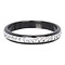 IXXXI JEWELRY RINGEN iXXXi Jewelry Washer 0.4 cm with crystal Zirconia Ceramics Black