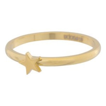 IXXXI JEWELRY RINGEN iXXXi Jewelry Vulring 0.2 cm Staal Symbool Ster Gold