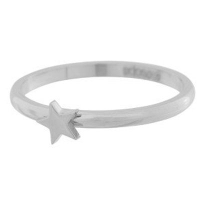 IXXXI JEWELRY RINGEN iXXXi Jewelry Vulring 0.2 cm Staal Symbool Ster Silver