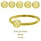 IXXXI JEWELRY RINGEN iXXXi Jewelry Washer 0.2 cm Steel Alphabet Gold