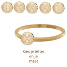 IXXXI JEWELRY RINGEN iXXXi Schmuck Washer 0,2 cm Stahl Alphabet Rose Gold