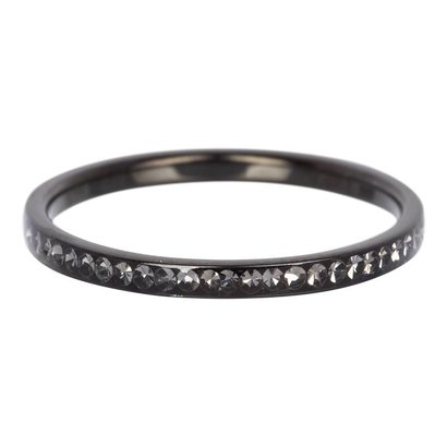 IXXXI JEWELRY RINGEN iXXXi Vulring 0.2 cm Smal Zirkonia Black Blackstone