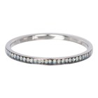 IXXXI JEWELRY RINGEN iXXXi Washer 0.2 cm Narrow Zirconia White Opal Silver