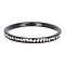 IXXXI JEWELRY RINGEN iXXXi Vulring 0.2 cm Smal Zirkonia Crystal Black