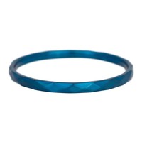 IXXXI JEWELRY RINGEN iXXXi Schmuck Washer 0.2 cm Blue Steel Hammered