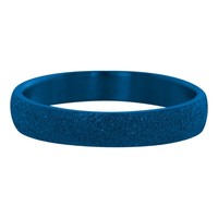 IXXXI JEWELRY RINGEN iXXXi Schmuck Washer 0,4 cm Stahlblau Sandblased