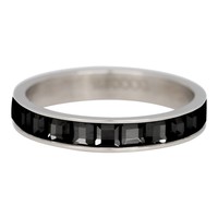 IXXXI JEWELRY RINGEN iXXXi Schmuck Washer 0,4 cm Stahl Glas Schwarz