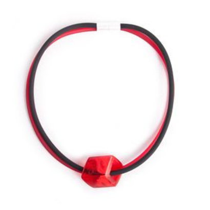 CUBE COLLECTION CUBE NECKLACE Red Black 1 Ferrari Red CUBE