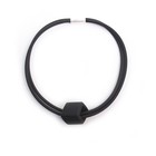 CUBE COLLECTION CUBE NECKLACE Black Black 1 Cube