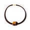 CUBE COLLECTION CUBE KETTING Zwart Bruin met 1 Gold Black CUBE