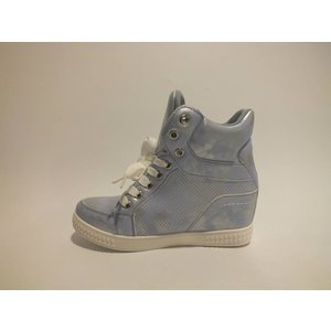 Blauwe sneaker