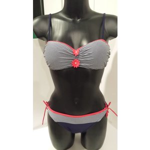 Fei Bikini wit-rood bloemen