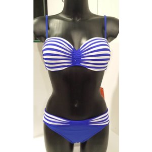 Fei Bikini streep blauw-wit