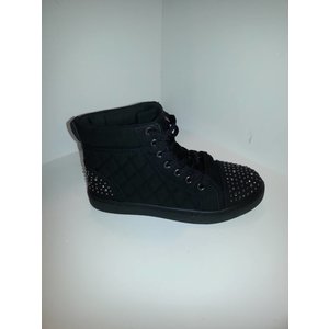 Kayla shoes Zwarte sneaker met steentjes