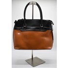 Camel handtas met zwart