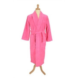 Badjas volwassenen pink xs-xxl