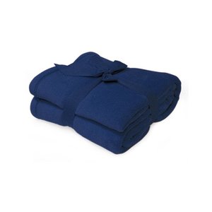 Fleece deken blauw