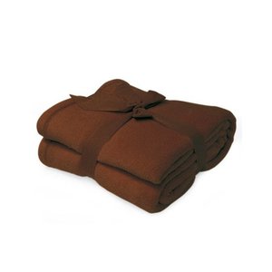 Fleece deken bruin