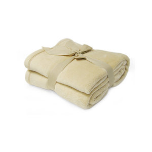 Fleece deken beige