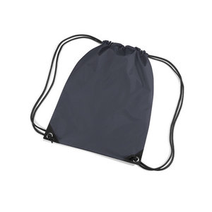 turnzak/zwemzak grijs met naam geborduurd