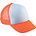 Trucker kinder pet fluo oranje met naam