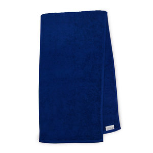 Sporthanddoek donker blauw geborduurd met naam