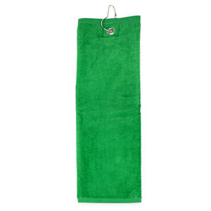 Golf handdoek groen met naam geborduurd