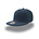 Snap back donker blauw geborduurd