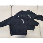 Navy kinder trui met naam geborduurd (6 maanden - 4 jaar)