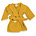 Badjas geborduurd met naam tot 2 jaar geel