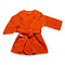 Badjas geborduurd met naam tot 2 jaar oranje