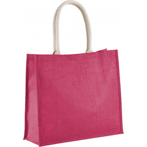 Shopper fushia met naam/ tekst geborduurd of bedrukt