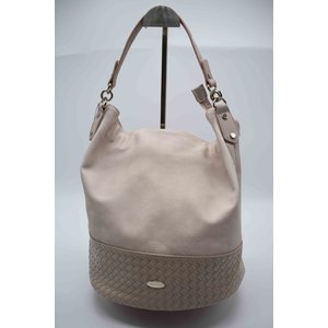 Handtas beige hoog model