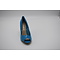 Blauwe pump peep toe