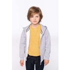 k455 Kindervest met kap in vele kleuren verkrijgbaar 300gr geborstelde fleece aan binnekant