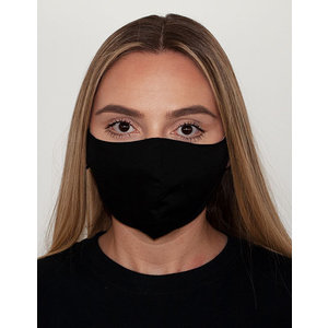 Zwart mondmasker 95c° wasbaar