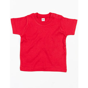 T-shirt rood met naam of tekst (0-3 jaar)