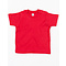 T-shirt rood met naam of tekst (0-3 jaar)