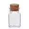 Glazen pot met kurk 150ml gevuld met scrubzout
