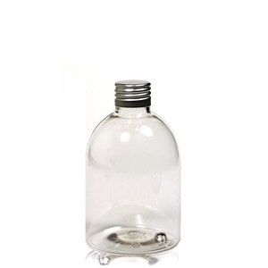 pet fles 250ml gevuld met  scrubzout