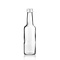 Glazen fles rechte hals 250ml gevuld met badkaviaar