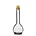 Glazen fles met kurk 200ml gevuld met   scrubzout