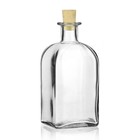 Glazen fles met kurk 500ml gevuld met  badkaviaar